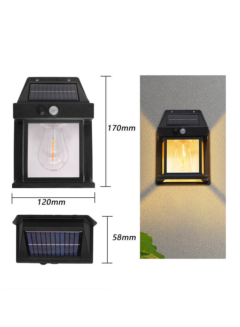 Hihonor Solar Wall Lamp Lights For Outdoor Motion Sensor Lamp Solar Lights For Outdoor Home Garden With Solar Panel Waterproof Outdoor Lamp For Garden Patio Yard - Image 3