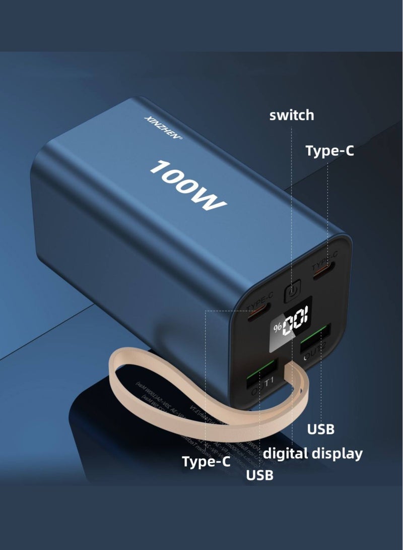 xinzhen G20 20000mAh Power Bank PD100W with Fast Charging, LED Display, and Dual USB Blue - Image 2