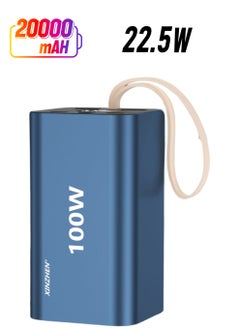xinzhen G20 20000mAh Power Bank PD100W with Fast Charging, LED Display, and Dual USB Blue  - Image 1