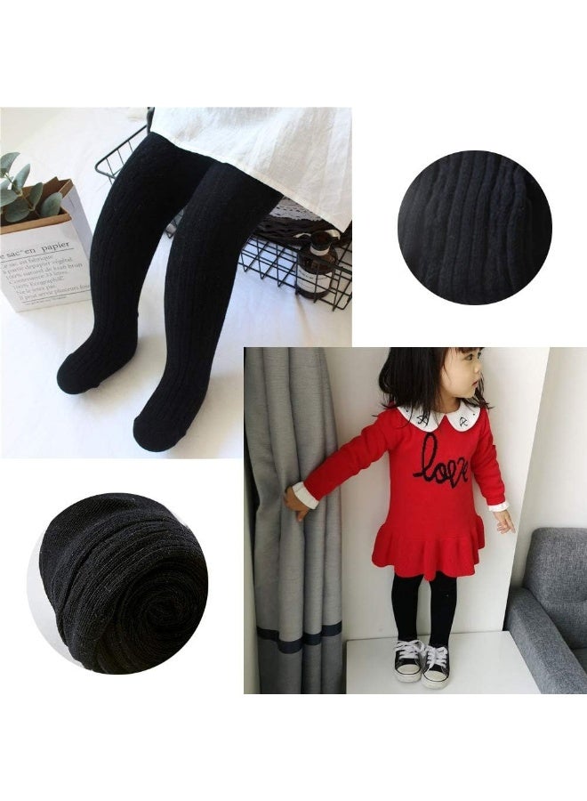 techcity techcity Baby Toddler Girls Tights Seamless Cable Knit Cotton Leggings Pants Stockings for Infant Baby Girl  - Image 5