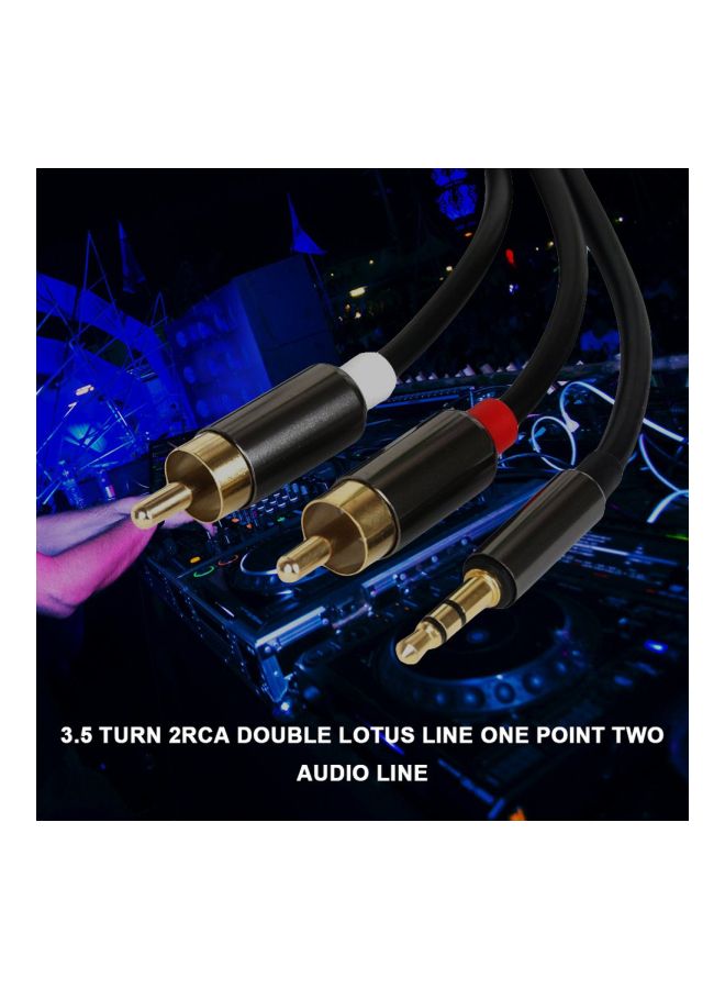 Loquat 2 In 1 RCA Cable Black - Image 3