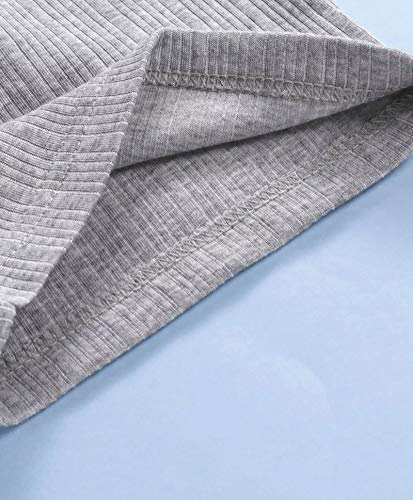 NEVA Cotton Premium Relaxed Fit Thermal Upper For Boys & Girls T-Shirt- Pack of 2 Grey, 12-18 Months - Image 3