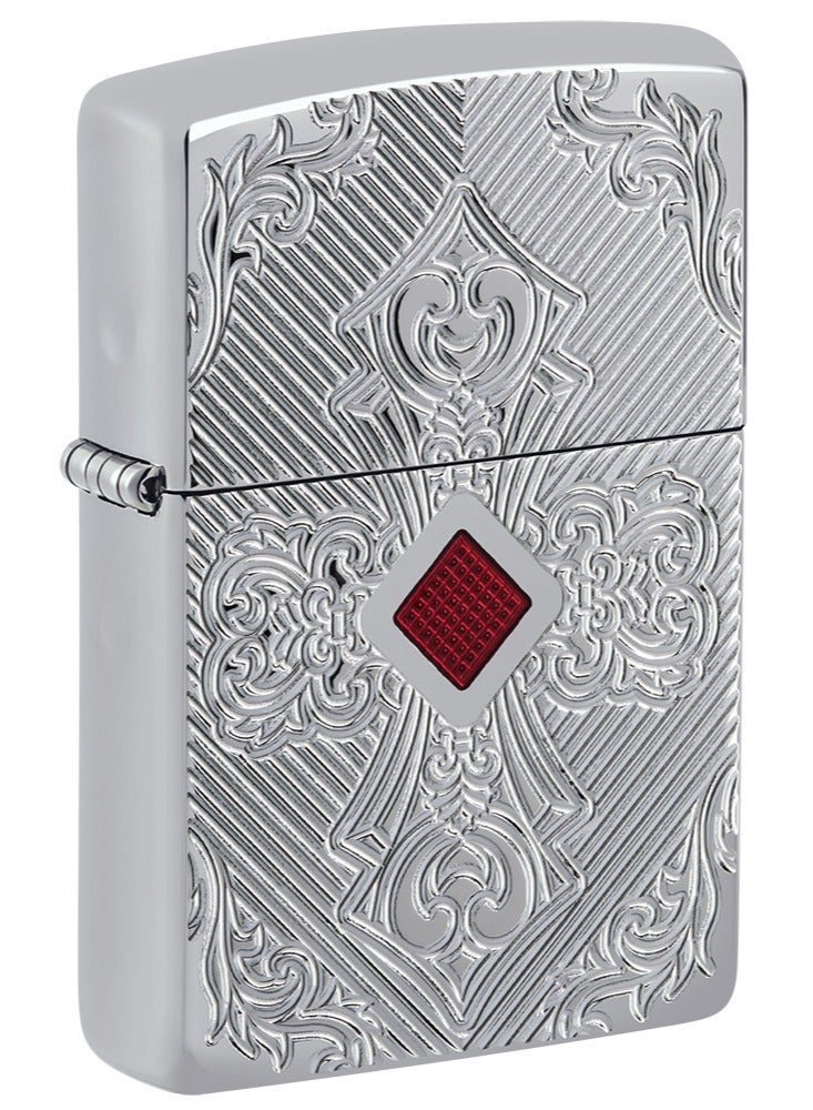 Zippo Ae401573 167 Cross Armor High Polish Chrome Windproof Lighter - Image 1