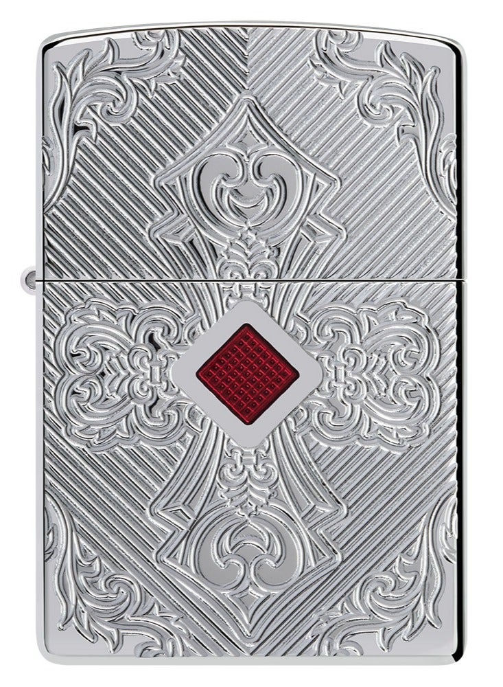 Zippo Ae401573 167 Cross Armor High Polish Chrome Windproof Lighter - Image 2