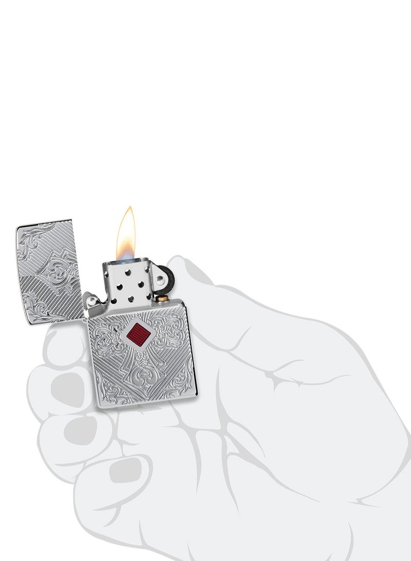 Zippo Ae401573 167 Cross Armor High Polish Chrome Windproof Lighter - Image 5