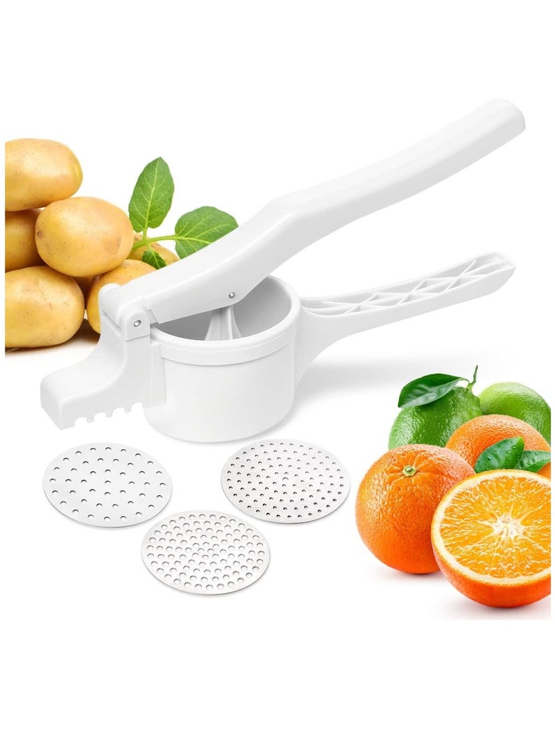 KASTWAVE Potato Ricer and Masher with 3 Interchangeable Discs, Large Capacity Labor-saving Handle Great for Mashed Potatoes and Baby Food, Spaetzle Maker Press - Image 1