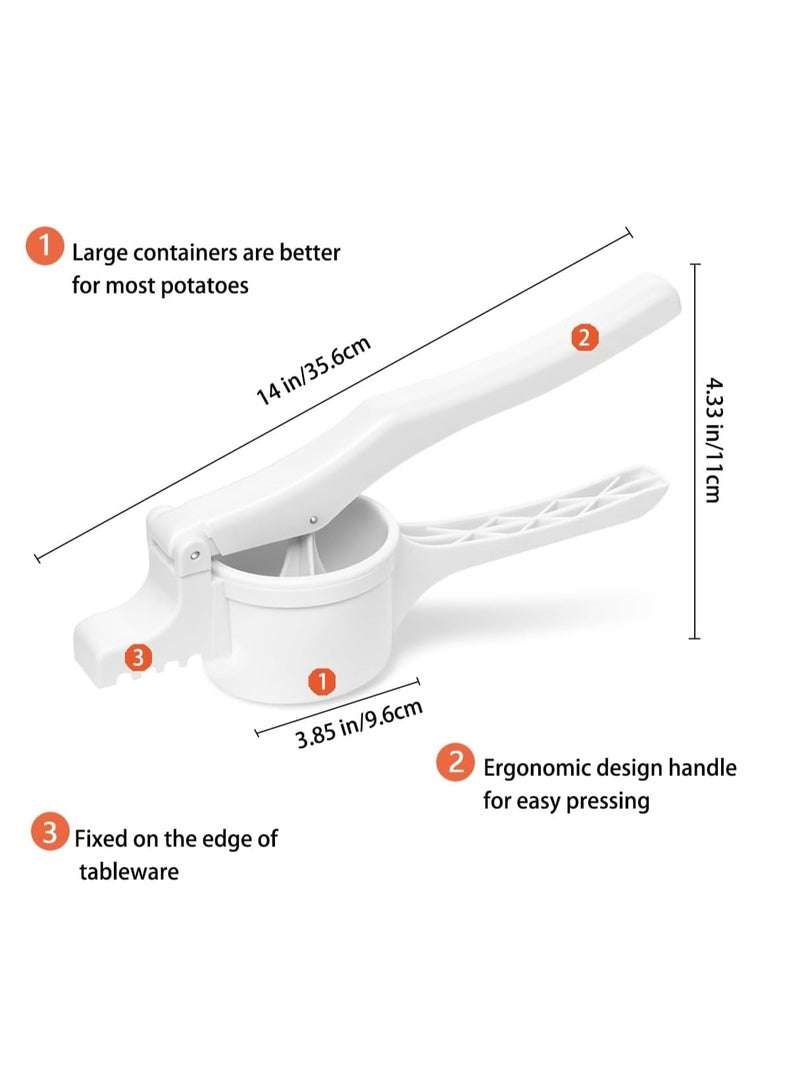 KASTWAVE Potato Ricer and Masher with 3 Interchangeable Discs, Large Capacity Labor-saving Handle Great for Mashed Potatoes and Baby Food, Spaetzle Maker Press - Image 3