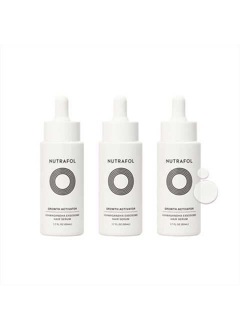 Women's Hair Serum, Supports Visibly Thicker and Stronger Hair, Vegan, Lightweight and Fast-Absorbing - 1.7 Fl Oz, Pack of 3