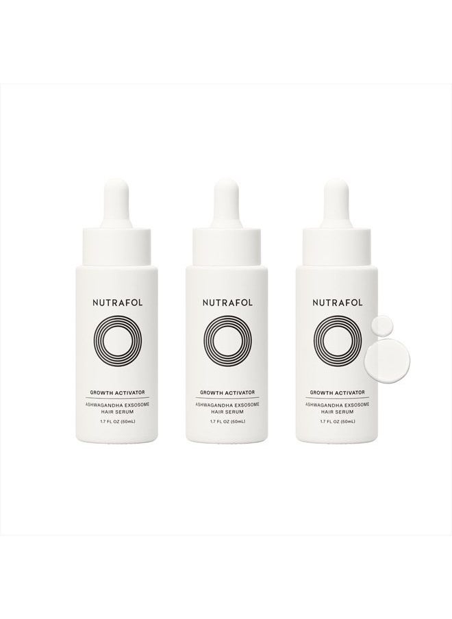 NUTRAFOL - Women's Hair Serum, Supports Visibly Thicker and Stronger Hair, Vegan, Lightweight and Fast-Absorbing - 1.7 Fl Oz, Pack of 3 - Image 1