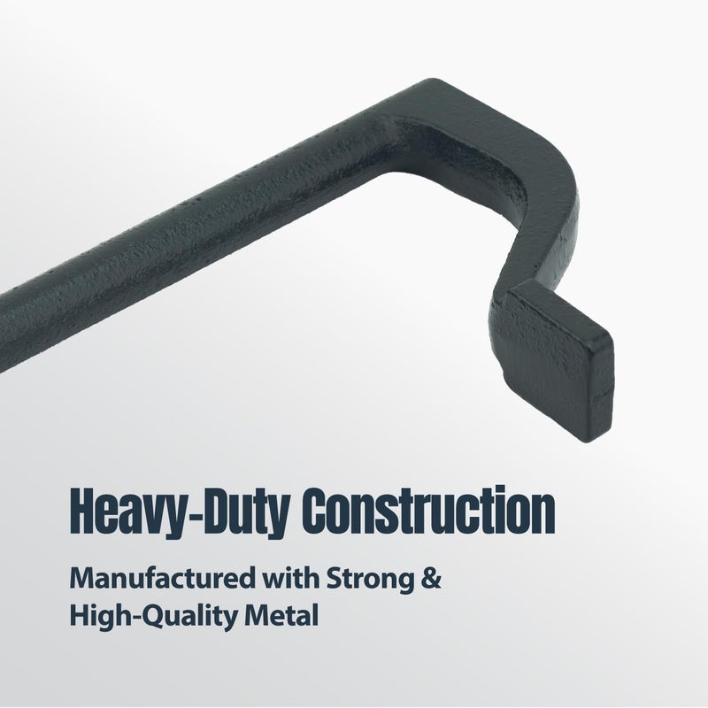 POWERTEC 71528 8 inch Workbench Holdfast Woodworking Bench Dog Hole Clamps, Hold Down Clamps for 3/4" bench dog hole, 2 pack, Grey - Image 3