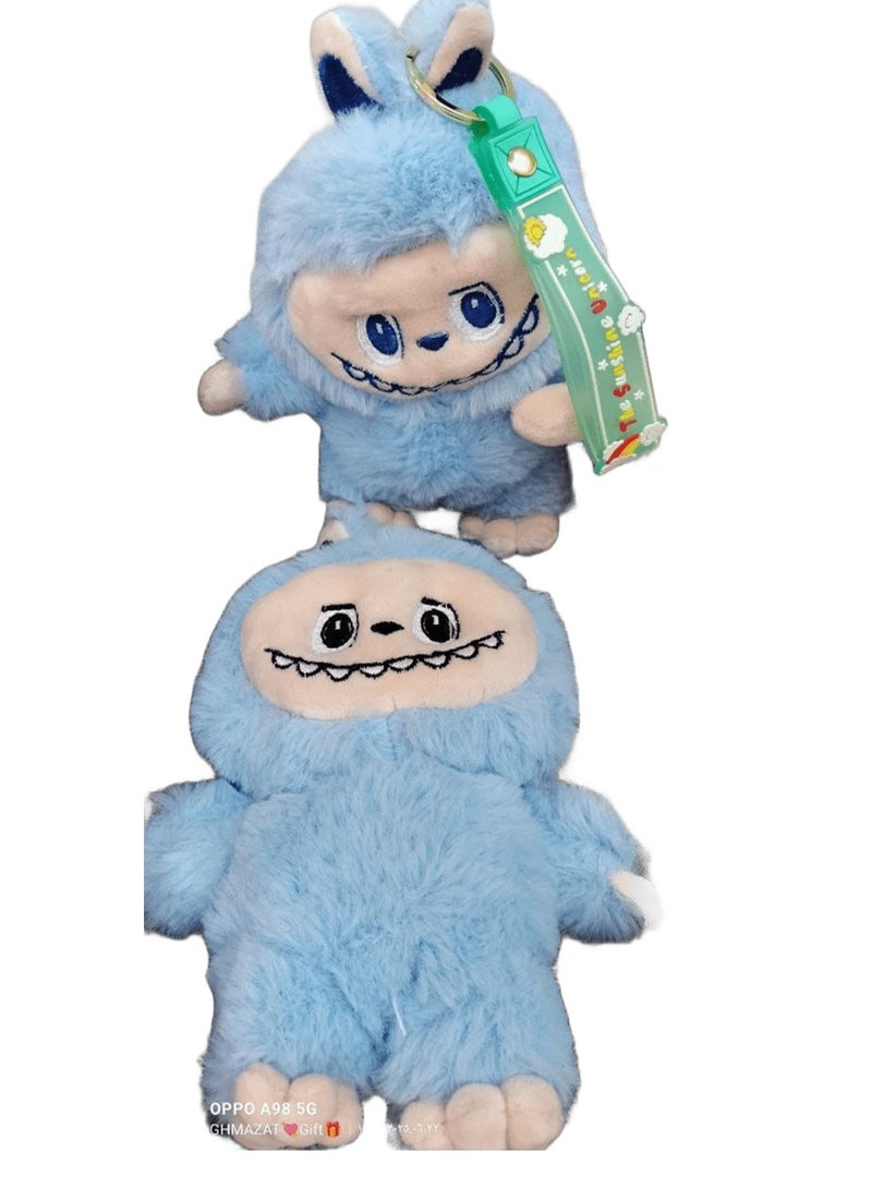 Labubu Doll - Big Monsters - Soft Stuffed Plush Teddy Bear Toy - Charming - Cheerful - Kids - Girls - Boys - Birthday Gift - Blue - Image 3