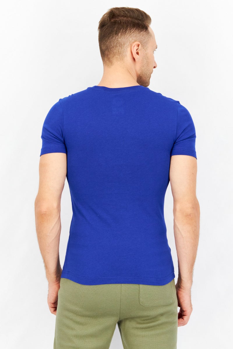 Fanatics تي شيرت تدريب قصير الأكمام للرجال، أزرق - Image 3