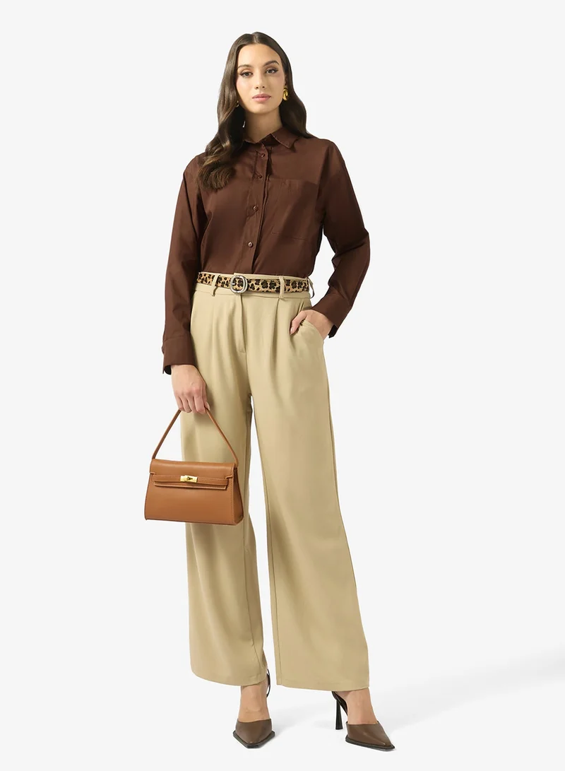 Fyor  Relaxed Button-Down Shirt for Women | Best Price UAE