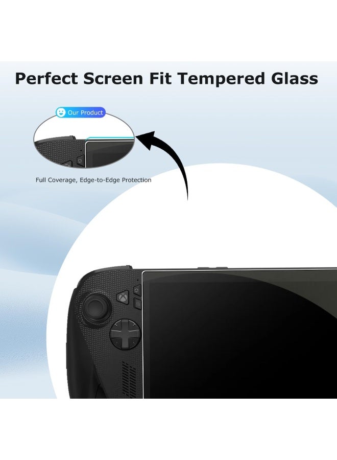 2 Pack Screen Protector for ROG Xbox Ally X 9H Tempered Glass, Anti-Scratch HD Clarity Touch Sensitive/Easy Installation/Anti-Fingerprint/Bubble-Free - Image 5