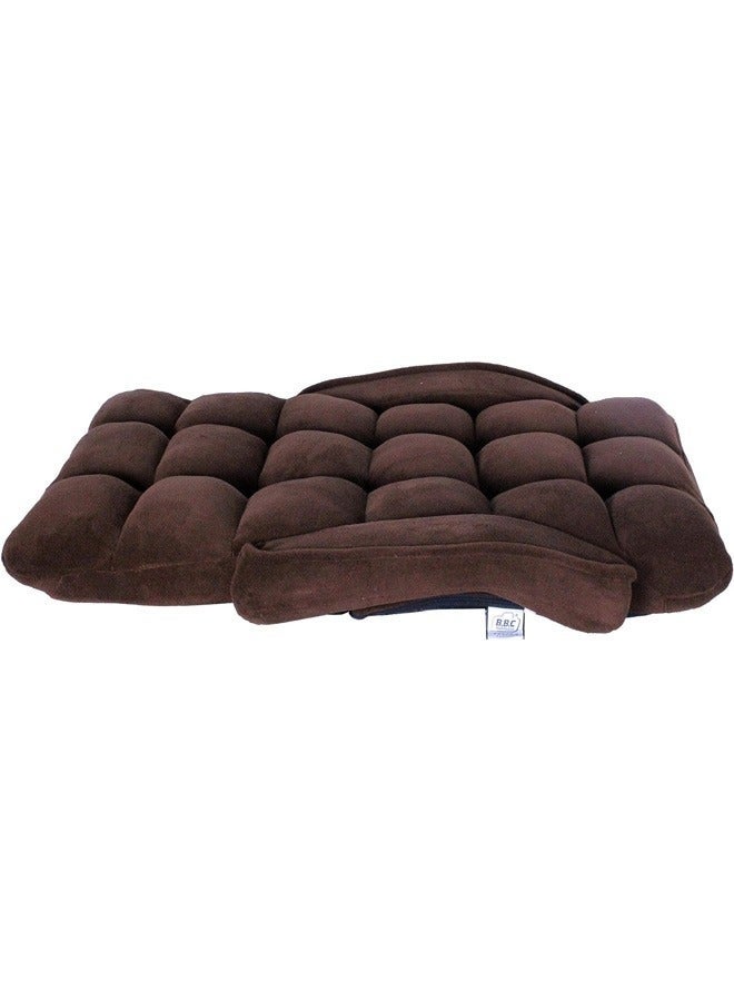 Cady One Camping floor chair, sponge padded with velvet quality, with adjustable back - Image 3