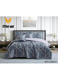 Miral Double Size Comforter Set – 6 Pieces – Reversible – 240×220 cm 