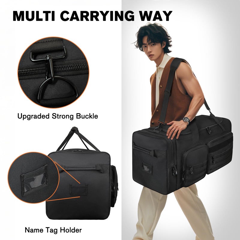 Goloni 130L Heavy Duty Large Duffle Equipment Bag,Catchers Gear Bag with Shoe Compartment,Baseball Duffle Bag for Training Gear Sports Gym Equipment - Image 5
