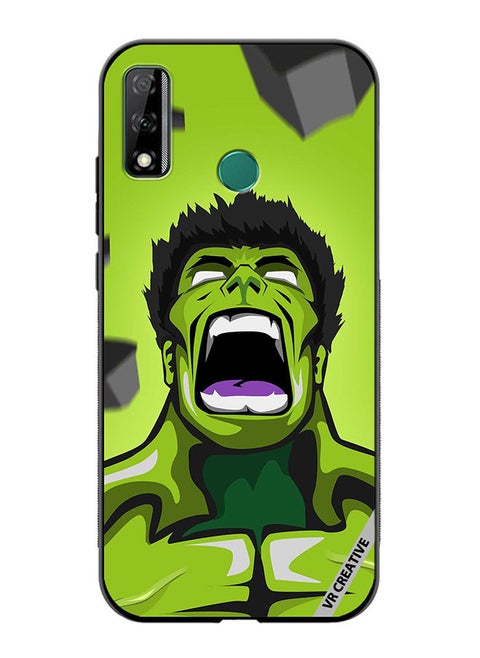 Protective Case Cover For Huawei Y8s Green Hulk Design Multicolour