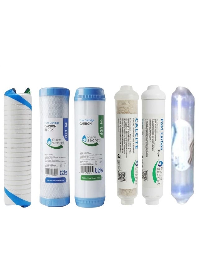 Complete Water Filter Candle Kit (6 Stages) - Superior Purification and 100% Healthy Water