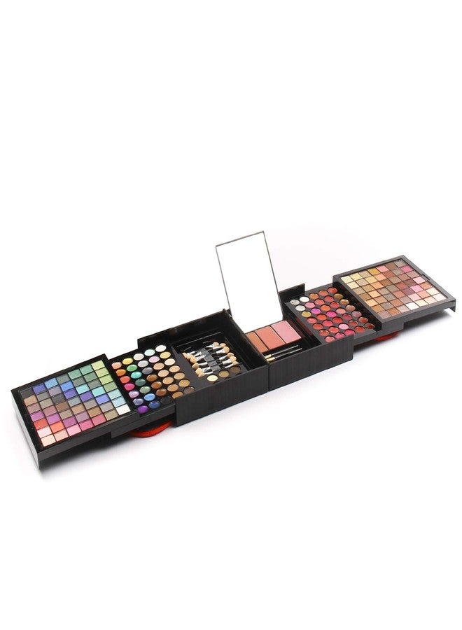 Sedell Professional 177 Colors Eyeshadow Palette Matte Shimmer Eyeshadow Blush Lip Color Bow Shader Brushes Concealer Kit, Multicolor, 80 g - Image 1