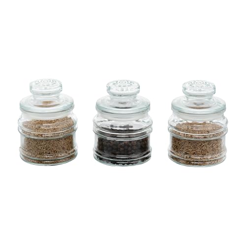 MUAC® Glass Container With Lid For Kitchen Small Jars for Kitchen Storage Pop Jar Glass Jar Food Storage Containers For Storing Spices, Jam, Honey, Aachar, Sugar, Coffee Beans 200ml Capacity, Set of 3 - Image 4