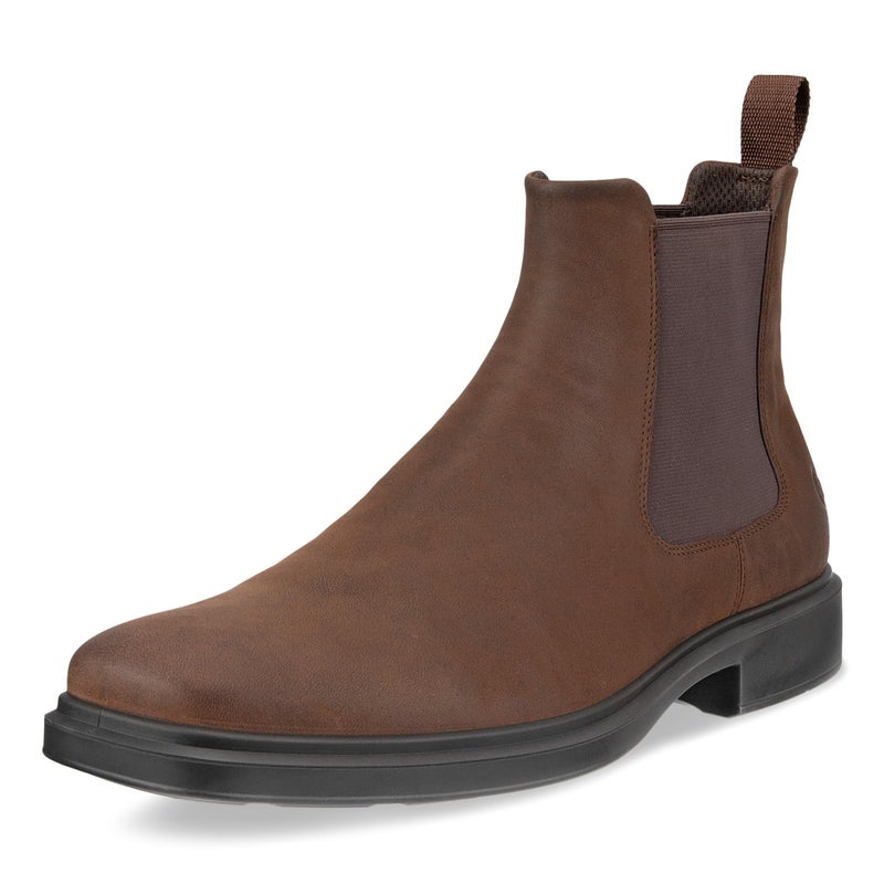 ECCO Mens Helsinki 20 Double Gore Chelsea Boot Potting Soil Nubuck 995