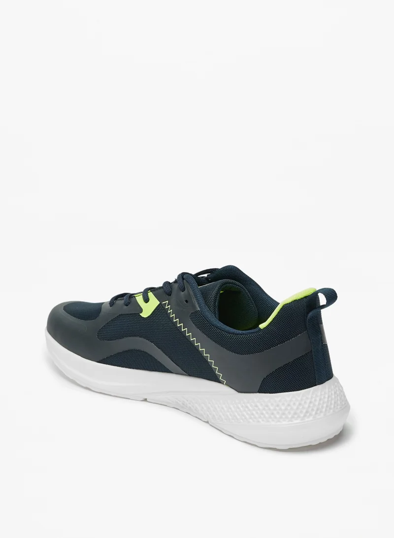 Oaklan by Shoexpress Mens Oaklan Textured Lace Up Sports Shoes By Shoexpress