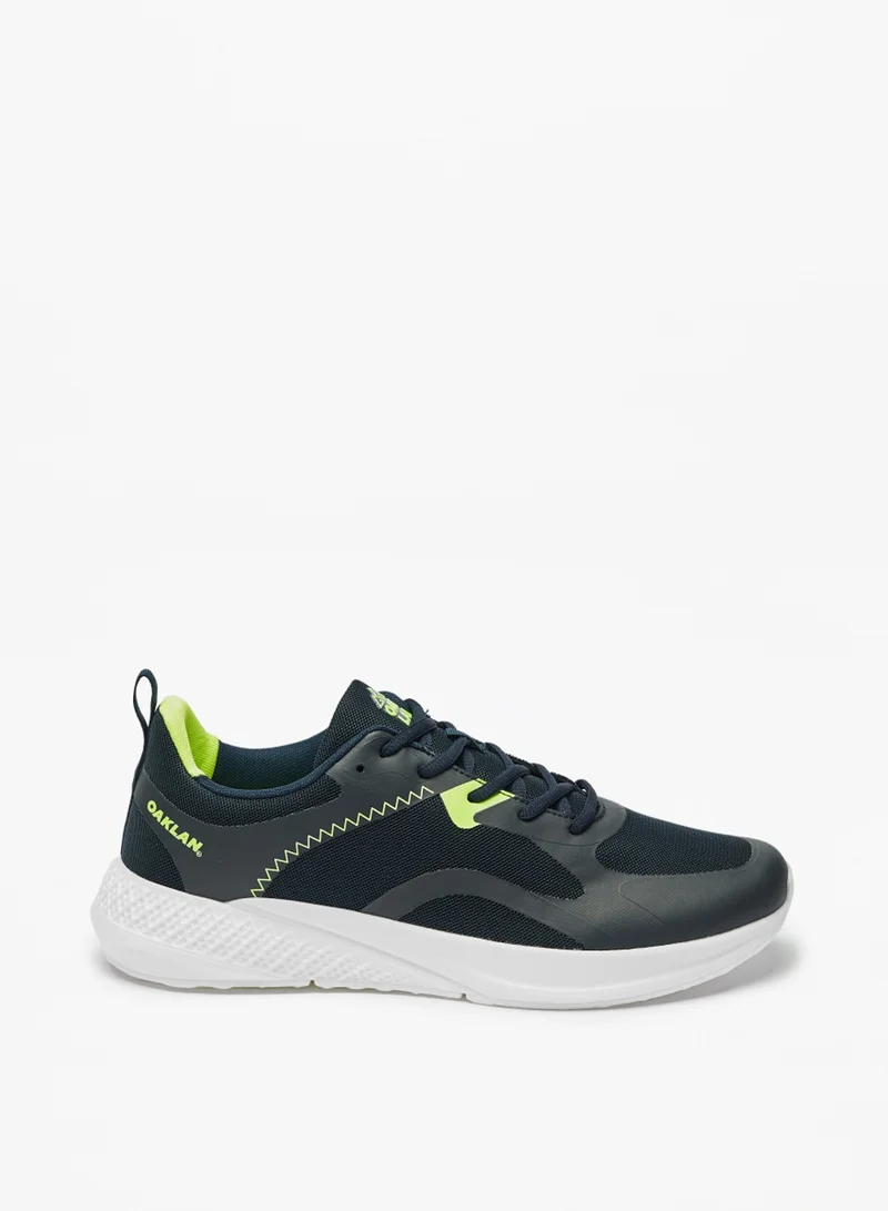 Oaklan by Shoexpress Mens Oaklan Textured Lace Up Sports Shoes By Shoexpress