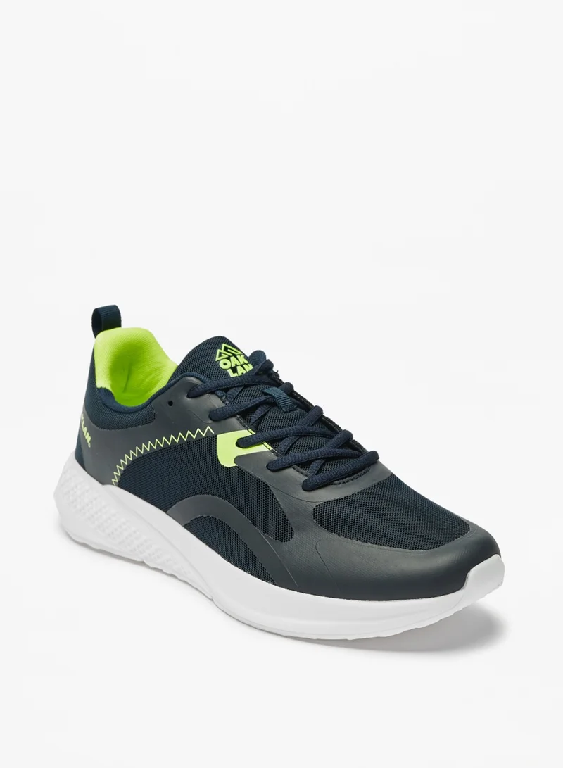 Oaklan by Shoexpress Mens Oaklan Textured Lace Up Sports Shoes By Shoexpress