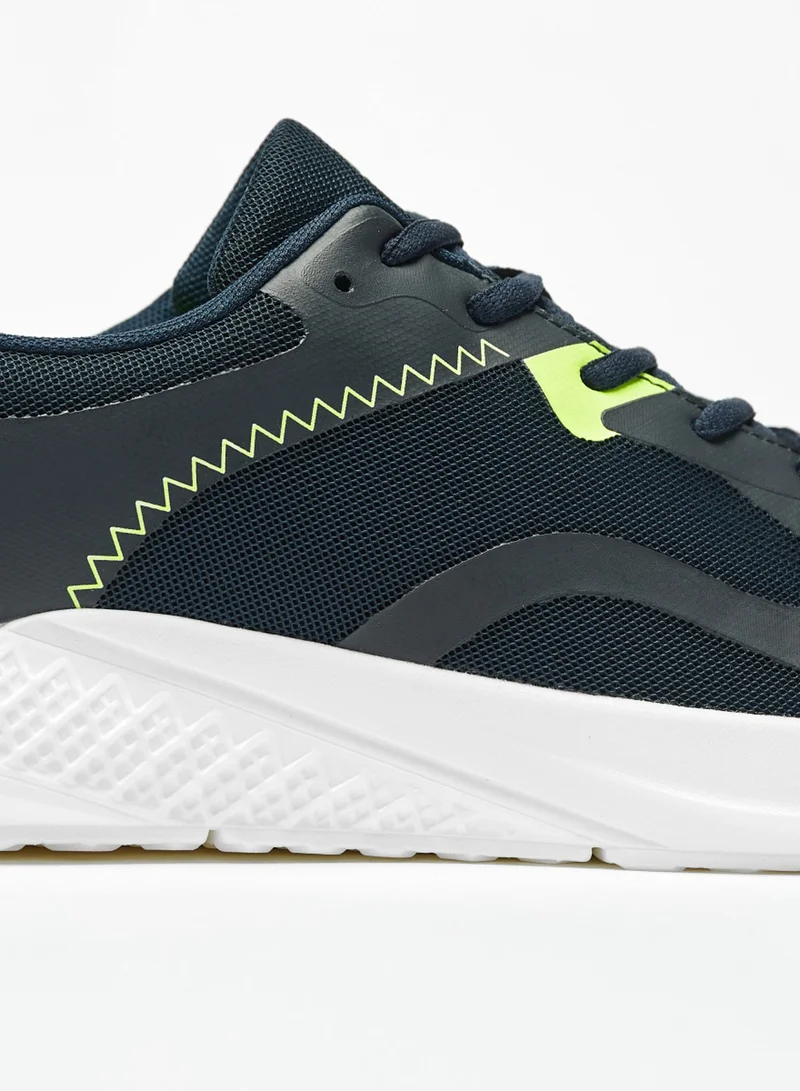 Oaklan by Shoexpress Mens Oaklan Textured Lace Up Sports Shoes By Shoexpress