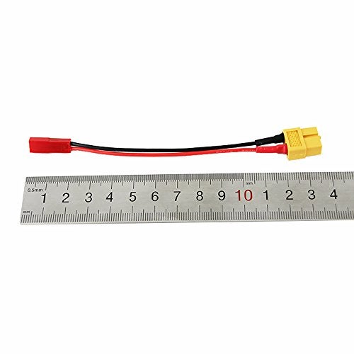 OliYin 3pcs RC XT60 Female to JST Female Charging Adapter Lead 22awg 10cm Wire for Plane Car Helicopter Charger(Pack of 3) - Image 5