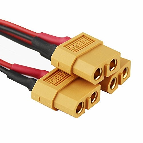 OliYin 3pcs RC XT60 Female to JST Female Charging Adapter Lead 22awg 10cm Wire for Plane Car Helicopter Charger(Pack of 3) - Image 2