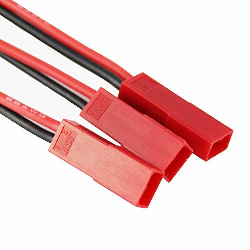 OliYin 3pcs RC XT60 Female to JST Female Charging Adapter Lead 22awg 10cm Wire for Plane Car Helicopter Charger(Pack of 3) - Image 3