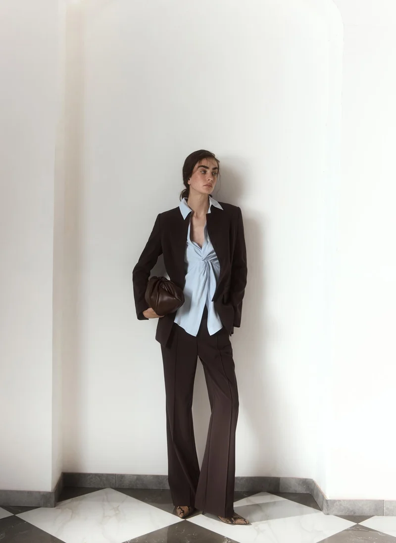 Lichi  Fitted single-breasted jacket with a hidden fastening for Women | Best Price UAE
