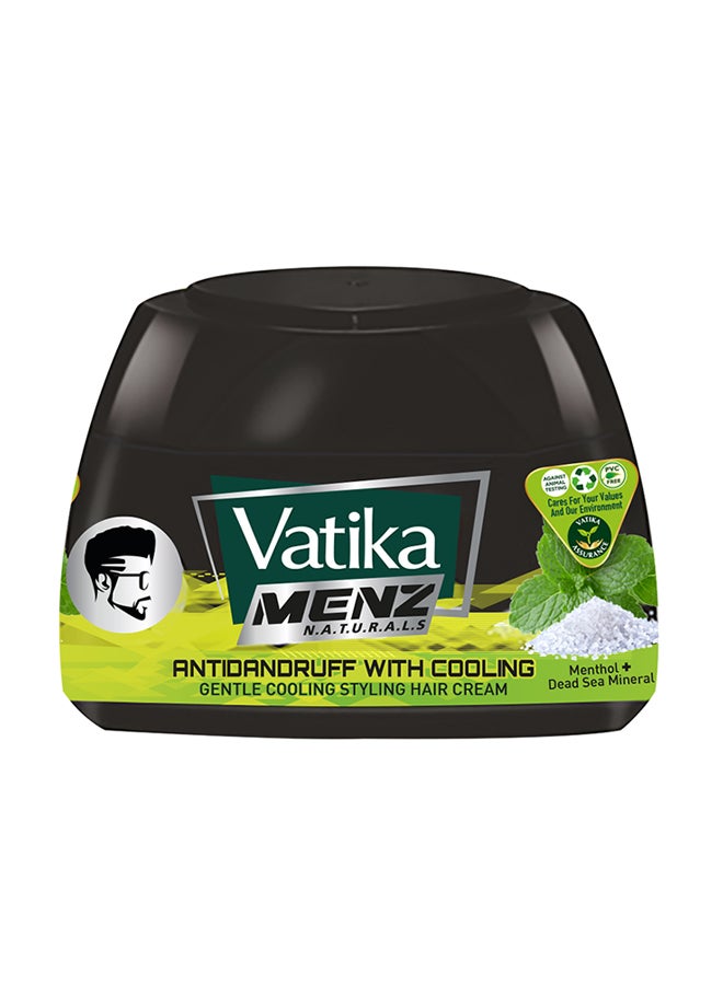 Vatika Naturals Anti Dandruff Styling Hair Cream With Gentle Cooling Menthol Dead Sea Mineral 140Ml  - Image 1