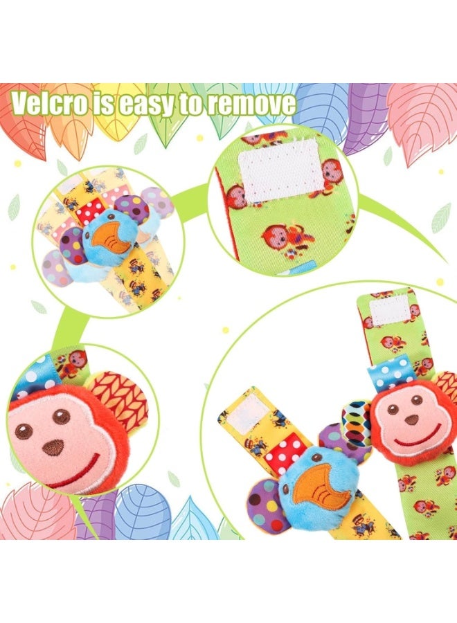 Gonice Infant Rattle Socks Toys 0 to 36 Months, Baby Wrist Rattle Foot Finder Socks Set, Birthday Holiday Present for Newborn Boy Girl 0/3/4/6/7/8/9/12/18 Months Kids Toddler - Image 4