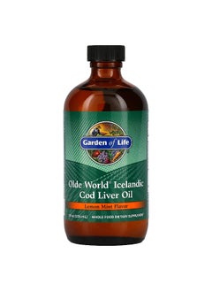 Garden of Life Garden of Life, Olde World Icelandic Cod Liver Oil, Lemon Mint, 1 g, 8 fl oz (236 ml)  - Image 1