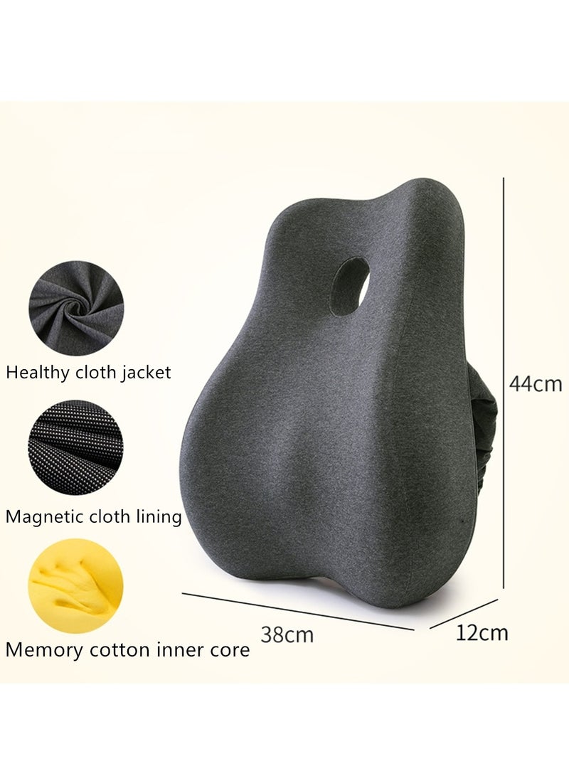 Cushion Office Lumbar Cushion Sedentary Waist Support Pregnancy Waist Pillow Lumbar Cushion Seat Memory Foam Cushion  - Image 2