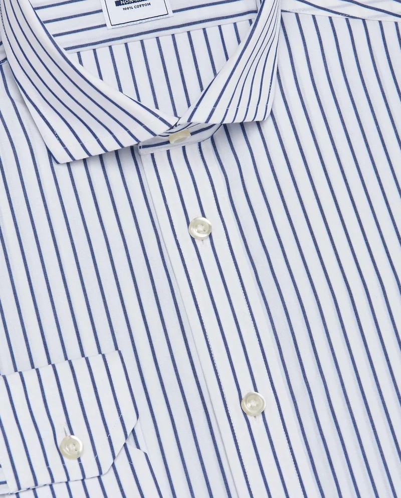 كاميتشسما قميص بوبلين مخطط بدون كي