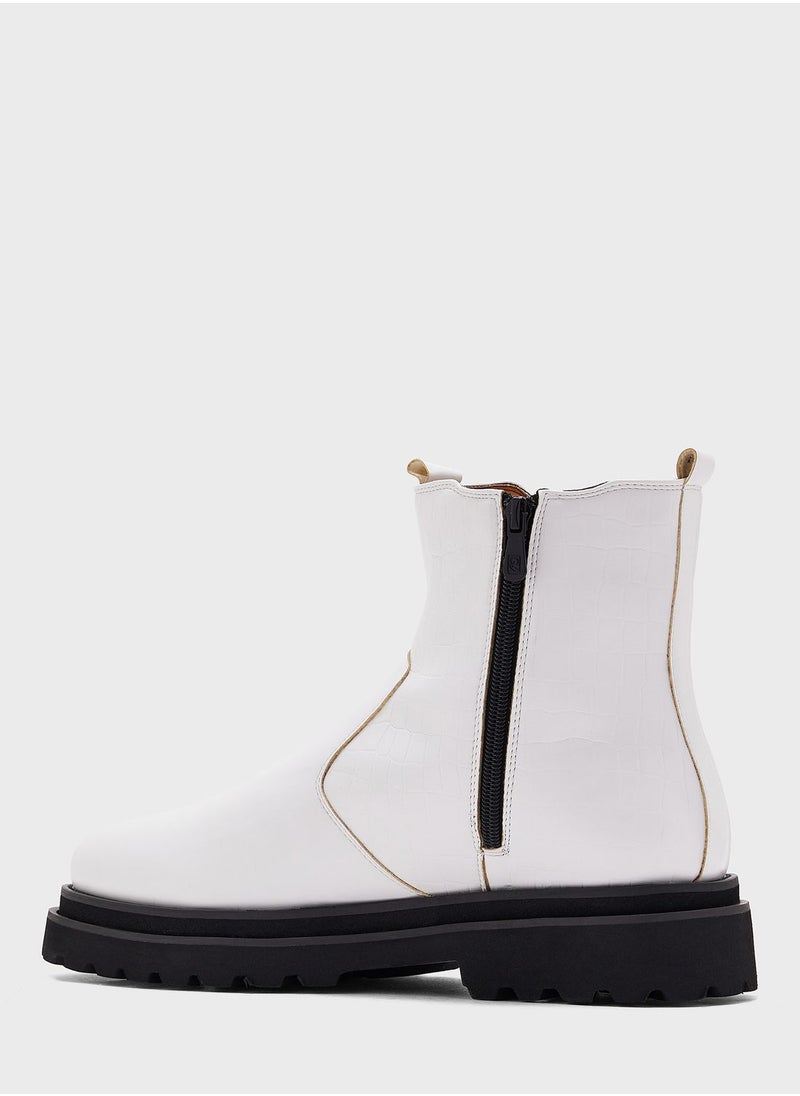 Robert Wood - Chunky Pull On Boots - Image 1