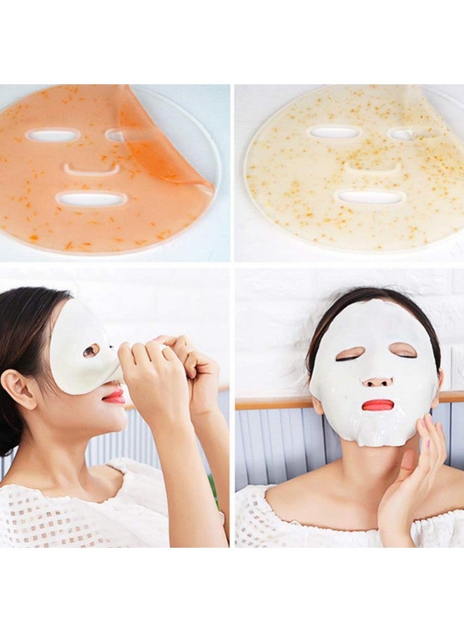 Leorx 2Pcs Face Mask Maker Plate Silicone Reusable Facemask Seaweed Mud Mask Making Mold Facial Care Makeup Tool For Women Lady - Image 2