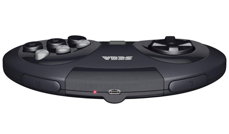 Retro Bit Retro-Bit Sega Genesis 2.4 GHz Wireless Controller 8-Button Arcade Pad for Sega Genesis Original/Mini, Nintendo Switch, PC, Mac – Includes 2 Receivers & Storage Case - Black - Image 4