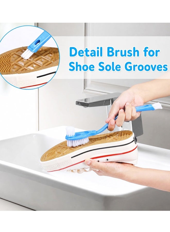2PCS 10 Inch Double Sided Shoe Cleaning Brushes, Large Boot Scrubber Cleaner Tool Kit - Image 5