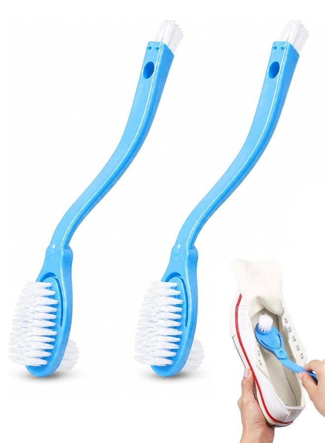 2PCS 10 Inch Double Sided Shoe Cleaning Brushes, Large Boot Scrubber Cleaner Tool Kit - Image 1