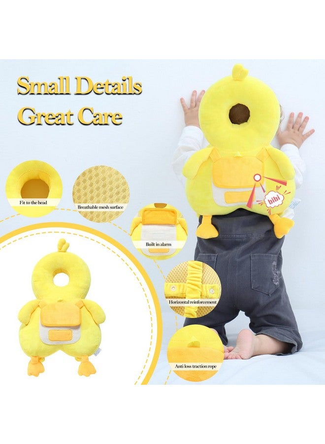 Baby Head Protector Backpack， Baby Backpack Head Protection Pillow for Falling ，Crawling, and Walking Protection, Includes Socks and Knee Pads, A Gift for Your Baby's Growth (Duck-B)  - Image 1