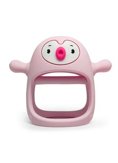 mily Mia Penguin Teether for Babies 0-6Months, Silicone Baby Teether Toys for Babies 0-6Months,Ultimate Baby Registry & Shower Gift, Infant Hand Toys for 0-3Months Baby Girls, Old Roze