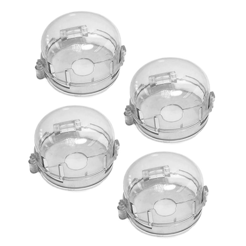 SUPVOX 4Pcs Kitchen Stove Safety Guard Heat Resistant Gas Knob Protective Cover for Safety Durable Design Prevent Accidental Stove Activation Easy to Clean - Image 1