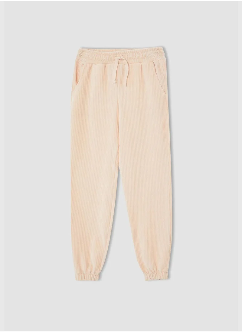 DeFacto Shirred Velvet Sweatpants