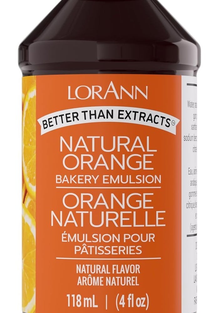 LorAnn Oils Natural Orange Bakery Emulsion, 4 oz - Image 1