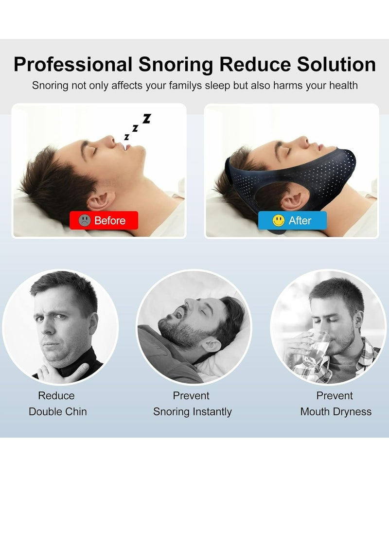 Generic - Anti Snoring Devices - Snoring Relief Chin Strap - Good Sleep Anti Snoring Devices - Effective Snoring Reduction for Men and Women Sleep Better - Image 1